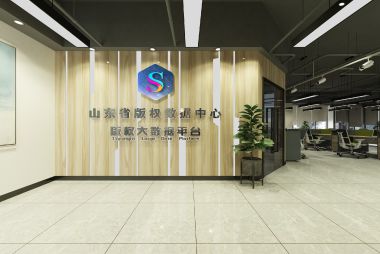 山东省版权数据中心办公区装修案例展示